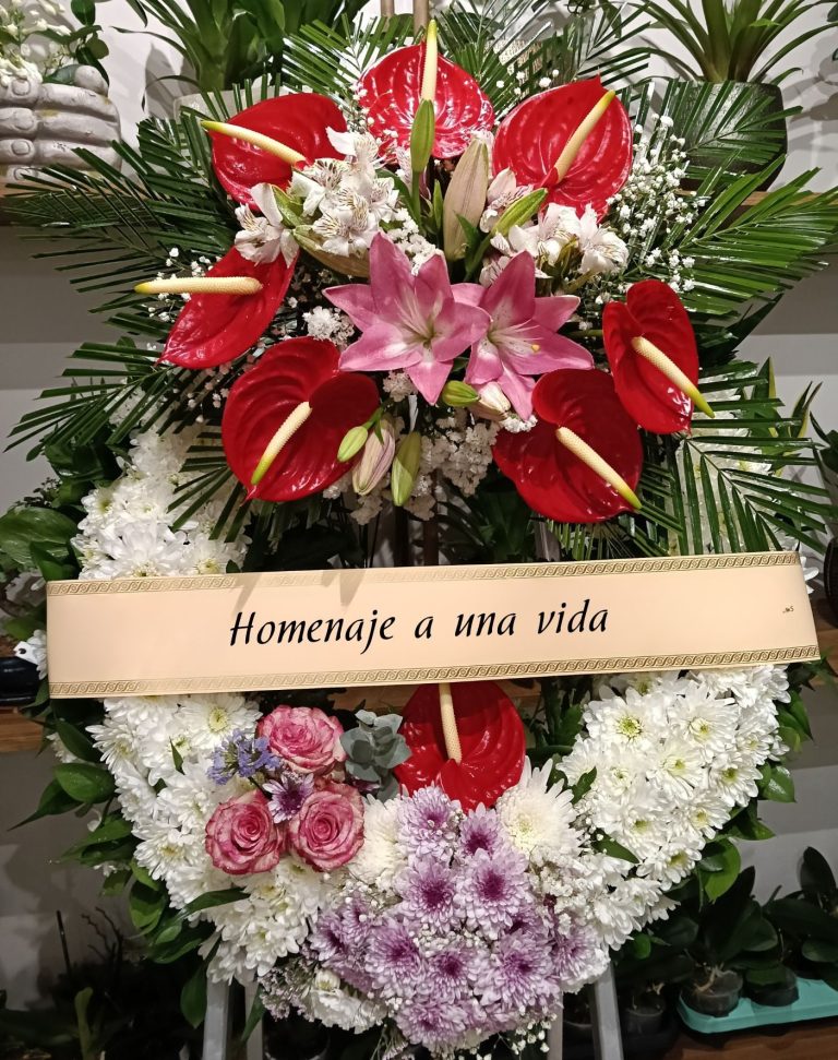 Corona Tropical Premium corona de flores tropicales de lujo. diseño exclusivo para homenajes de instituciones y hoteles de alta gama en meloneras.